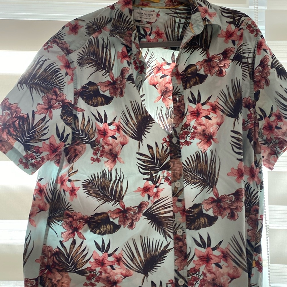 Amazing Denim and Flower Shirt